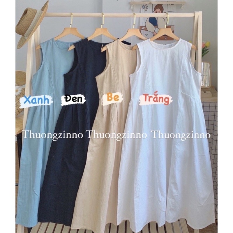 [Ảnh thật/Video] Váy babydoll cute chocopie xinh xắn Vát sát nách xếp li eo tạp độ bồng