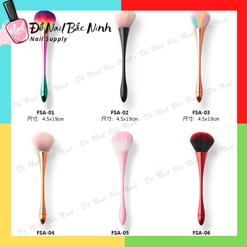 Chổi Cọ Phủi Bụi Nail Cán Dài Hàng Cao Cấp