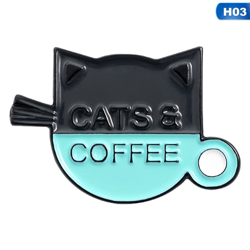 Huy hiệu cài áo hình chú mèo đáng yêu