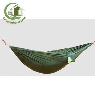 Võng dù cao cấp 2 lớp bền đẹp ( tặng kèm 5m dây )