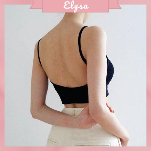 Áo Bra Gân Tăm Kiểu Dáng Khoét Lưng Sâu