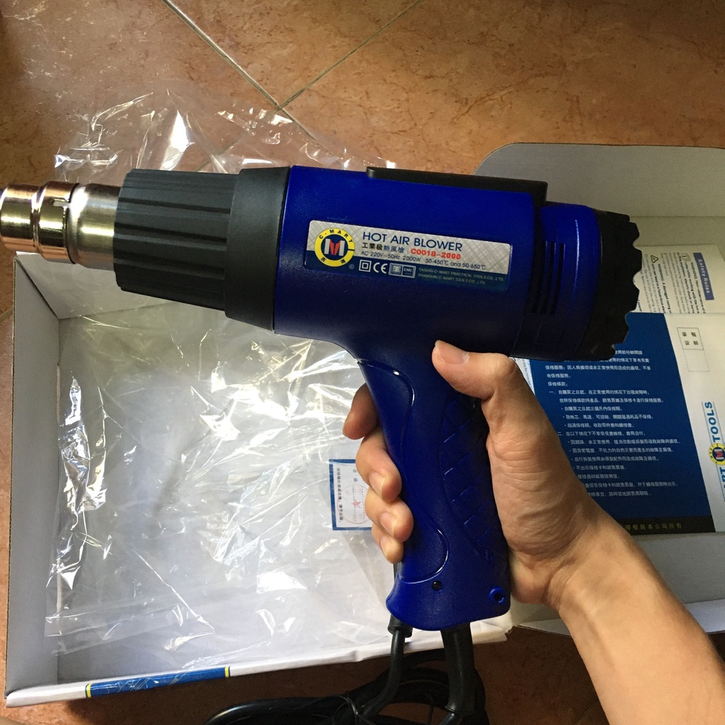 Máy khò hơi nóng chính hãng 1600W - 2000W C-mart C0018