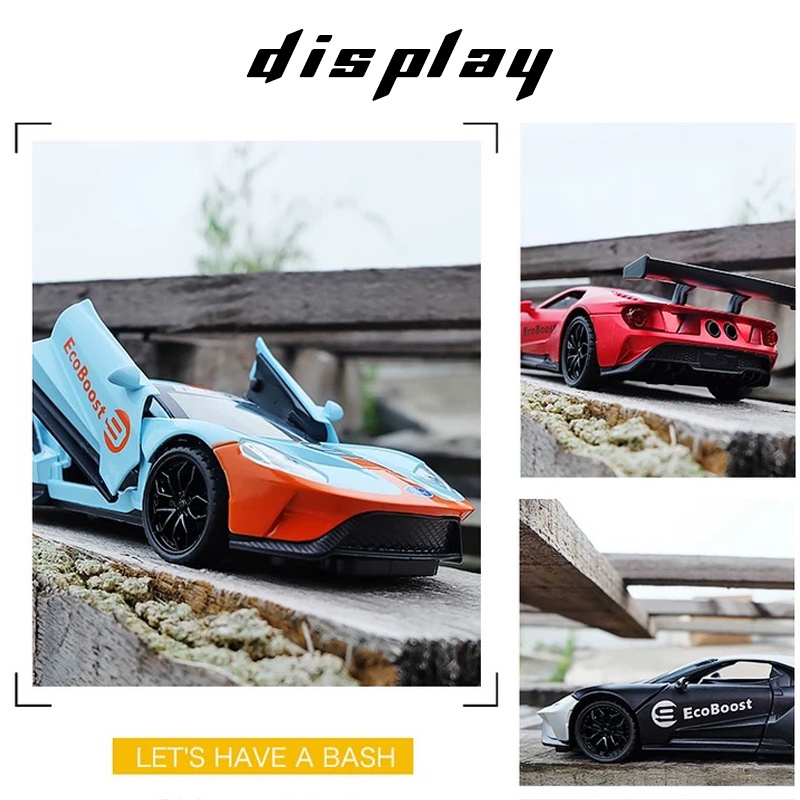 Mô Hình Xe Hơi Ford GT Bằng Hợp Kim Tỉ Lệ 1: 32 Có Đèn Và Nhạc