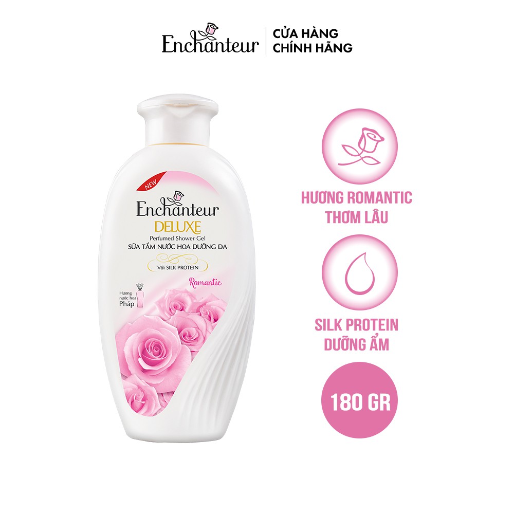 Sữa tắm nước hoa dưỡng da Enchanteur Romantic 180gr