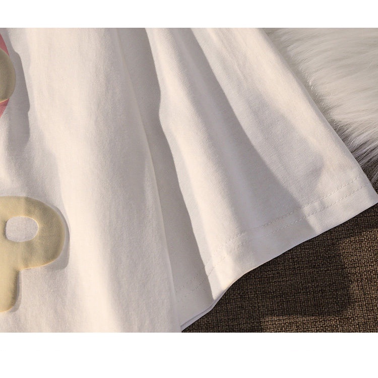 100% cotton Áo Thun Tay Ngắn In Hình Trái Tim Phong Cách Hàn Quốc Thời Trang Mùa Hè Mới Cho Nữ 2023