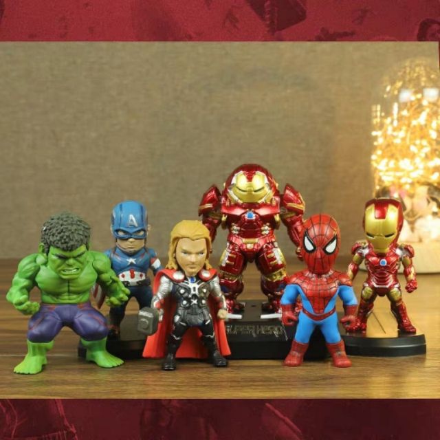 BỘ MÔ HÌNH 6 SIÊU ANH HÙNG AVENGERS MARVEL CIVIL WAR ENDGAME