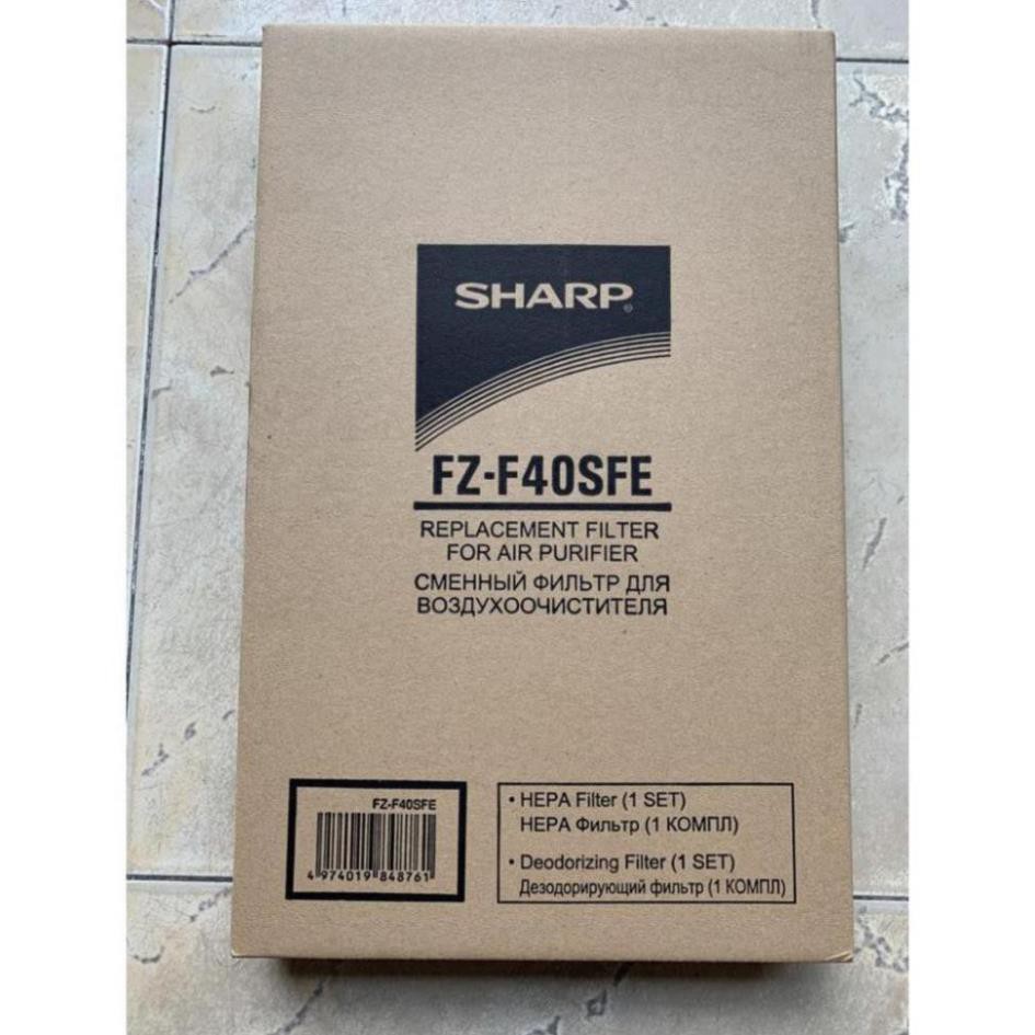 FZ-F40SFE Màng lọc Hepa và khử mùi cho máy Sharp FP-F40E-W , FP-FM40E-B - Hàng chính hãng