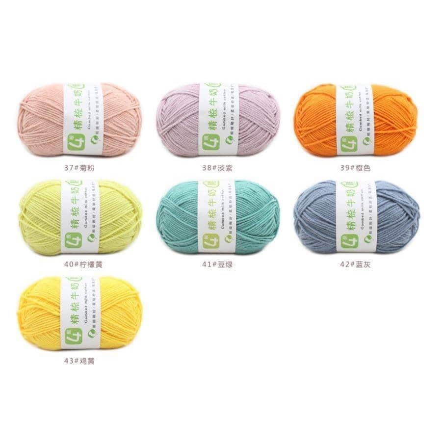 Len Milk cotton 50g _ Milk 4S Combed