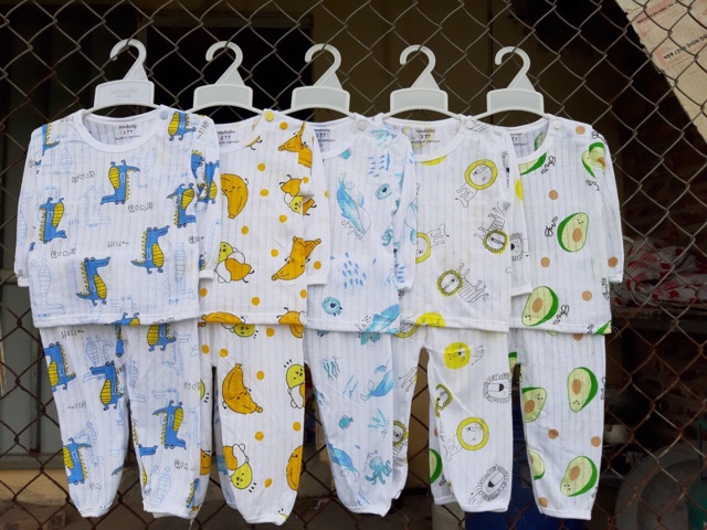 Combo 5 Bộ cotton giấy dài tay size đại 15_26kg