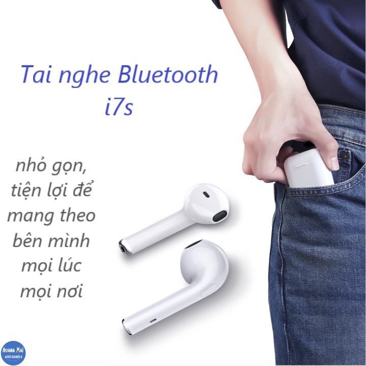 Tai Nghe Bluetooth I7S,i11,i12 (Loại tốt) tai nghe không Dây Kết Nối Bluetooth Nghe gọi cảm ứng