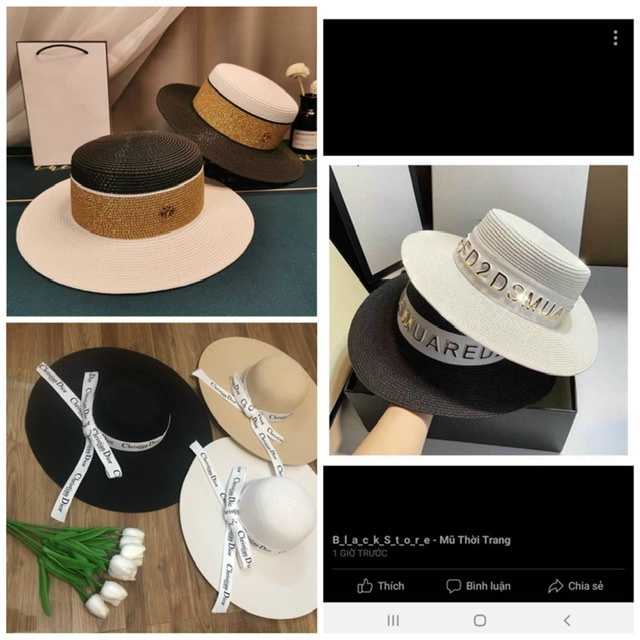 Nón vành hàn quốc ❤️ - Mũ nữ dây du lịch cá tính thời trang nữ