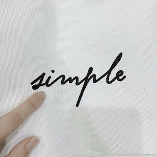 Túi Đeo Chéo SIMPLE BAG Canvas Unisex (Trắng/Đen)