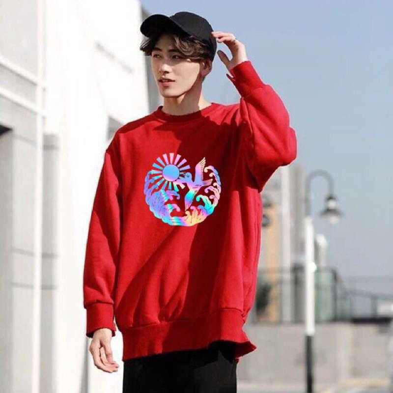 Áo hoodie Sweater Unisex nỉ cao cấp êm mịn nam nữ mix đều ngầu0