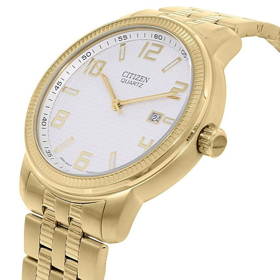 Đồng Hồ Nam Citizen Dây Thép Không Gỉ BI0992-51A - Mặt Trắng