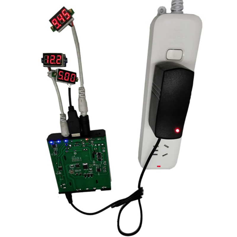 Bộ sạc pin không dây USB 5V 9V 12V đầu ra DIY 18650 cho điện thoại di động/máy định tuyến