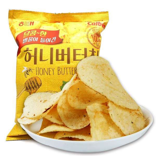 Snack khoai tây bơ mật ong honey butter chip 60g Hàn Quốc