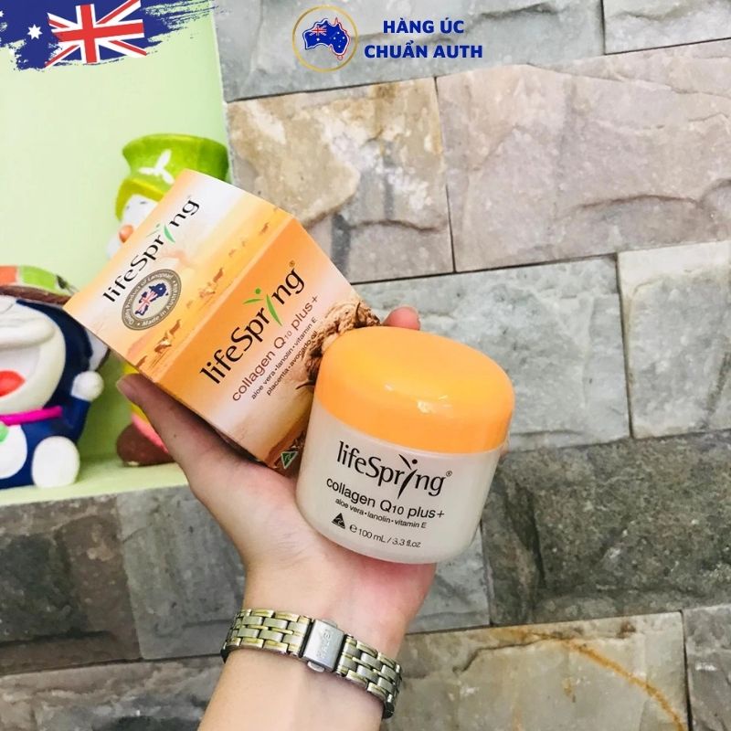 Kem nhau thai cừu Úc LifeSpring Collagen Q10 Plus+ 100ml