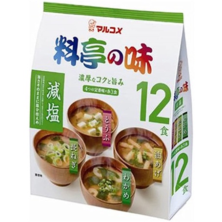 Tương miso Nhật Bản Marukome, Súp miso ăn liền 12 túi