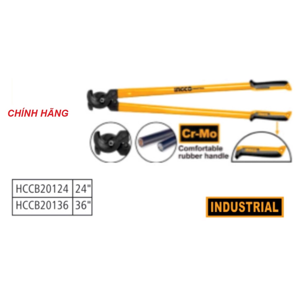 ĐỒ NGHỀ INGCO Kềm cắt cáp điện HCCB20124 HCCB20136 (Cam kết Chính Hãng 100%)