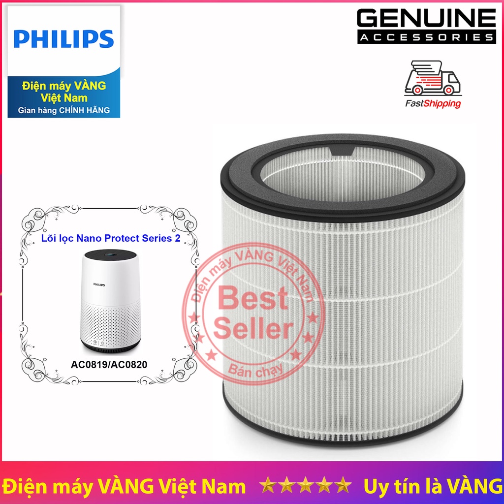 Phụ kiện máy lọc không khí Philips AC0820 - Lõi lọc thay thế cho AC0820/10 AC0819