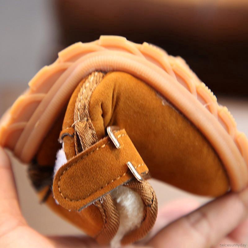 Giày boot vải bông ấm áp kiểu dáng xinh xắn cho các bé