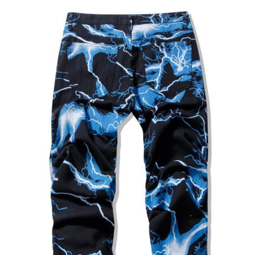 Quần Jeans Dài Nhuộm Màu Y2K Vintage Harajuku Cho Nam Nữ