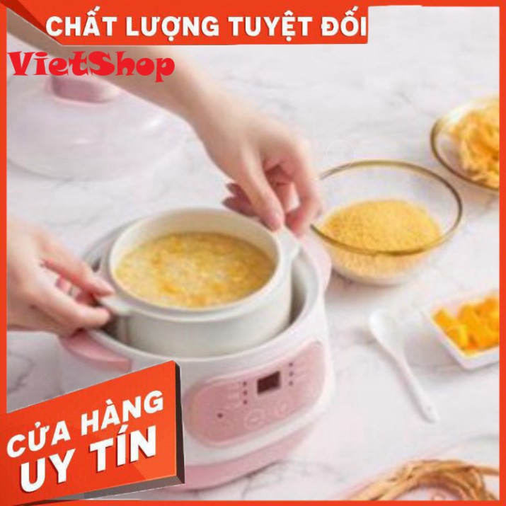 💕Bảo Hành 12 Tháng💕 Nồi Hầm Cháo, Kho Cá Chậm, Hầm Cách Thủy, Ninh Cháo Cho Bé 4In 1 Tiện Dụng Cho Gia Đình Bạn - Viet