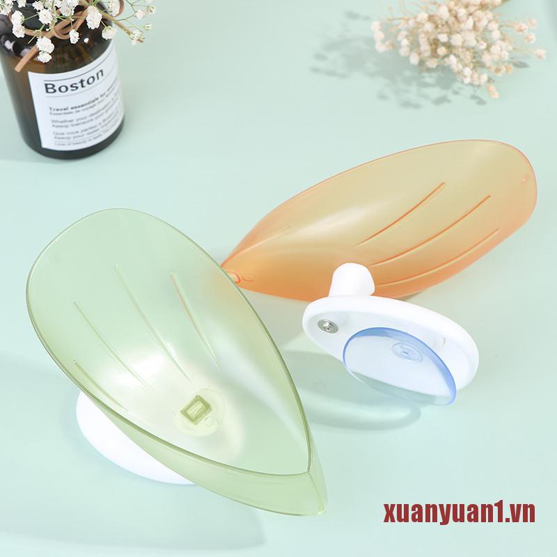Giá Đỡ Xà Phòng Hình Chiếc Lá Có Giác Hút Tiện Dụng