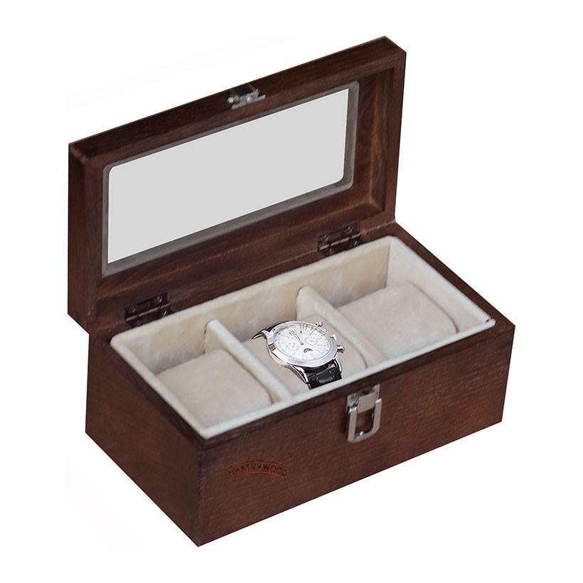 Hộp đựng đồng hồ 3 ngăn Nhatvywood WB301