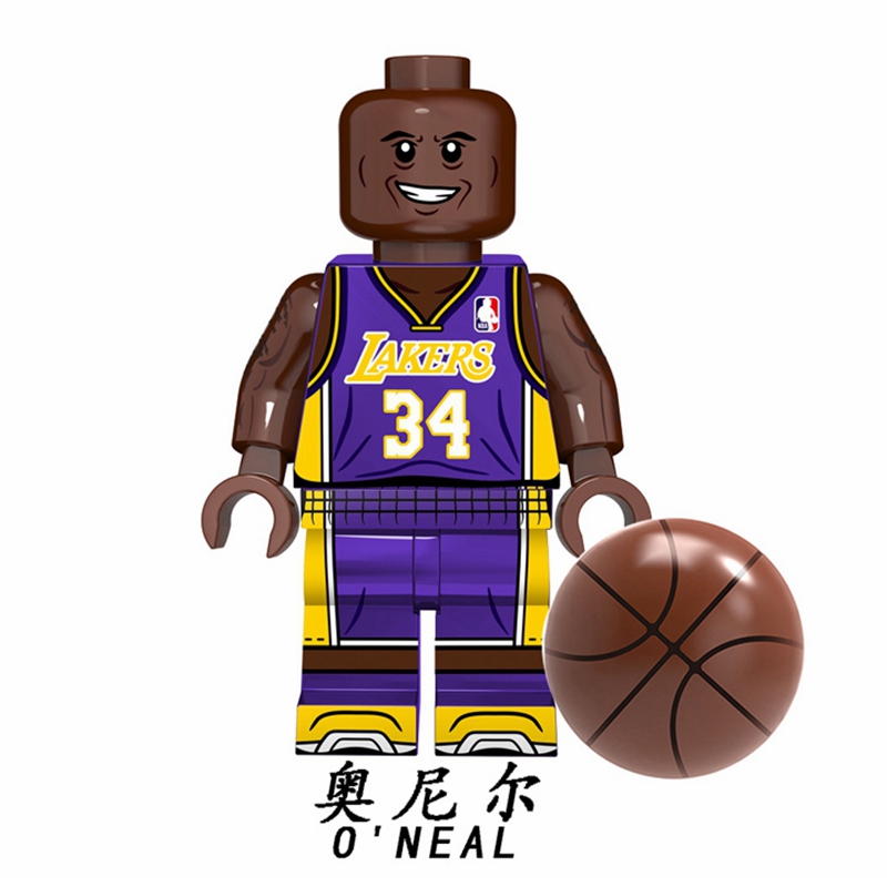 Mô Hình Đồ Chơi Lắp Ráp Nhân Vật Vận Động Viên Bóng Rổ NBA Minifigures Jordan Kobe James Curry