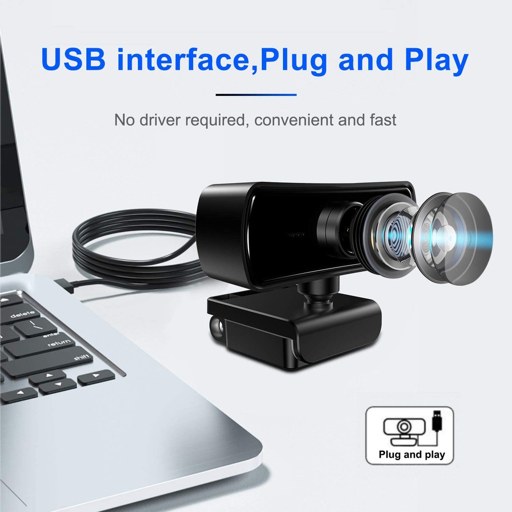 Webcam 2K 2040 * 1080P HD máy tính PC có Micrô truyền hình trực tiếp công việc hội nghị gọi video