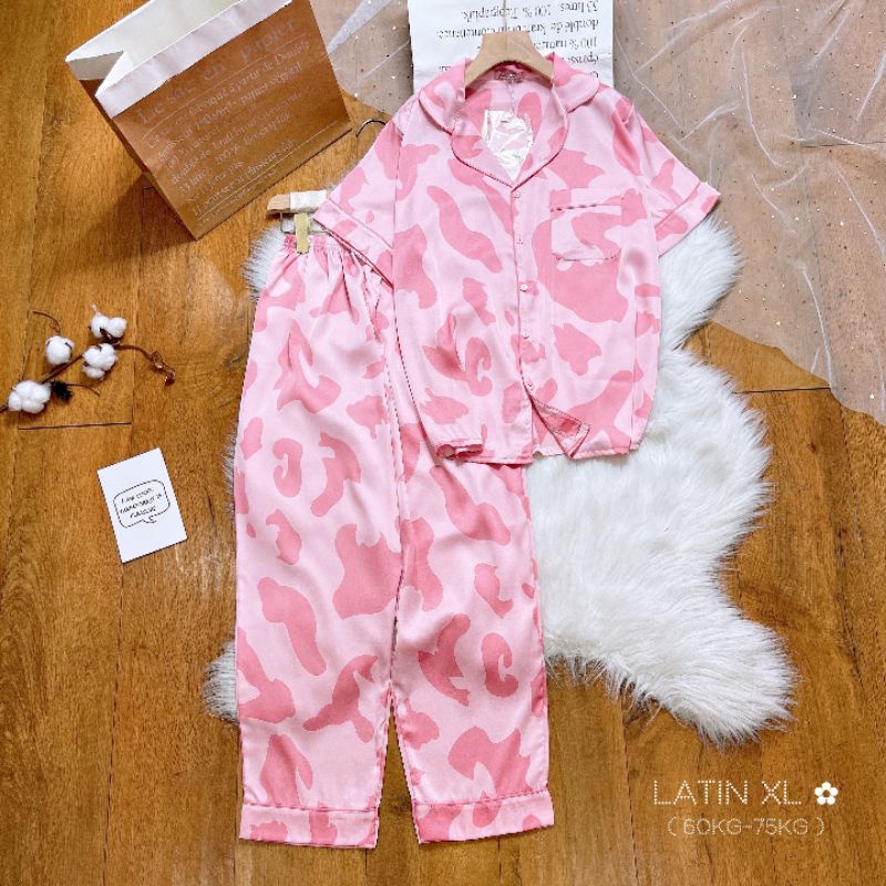 BỘ PIJAMA LATIN TAG BOO HỌA TIẾT BÒ SỮA