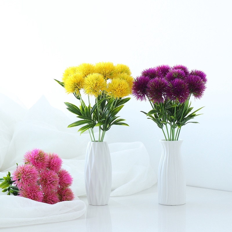 Hoa bồ công anh nhân tạo bằng nhựa đẹp mắt để trang trí nội thất nhà cửa