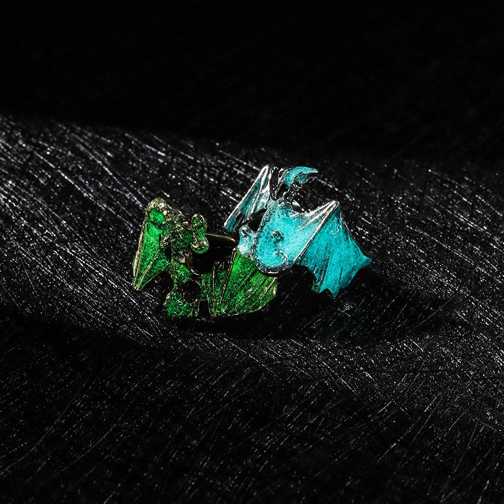 Nhẫn hình rồng dạ quang có thể điều chỉnh kích thước thời trang dành cho nam