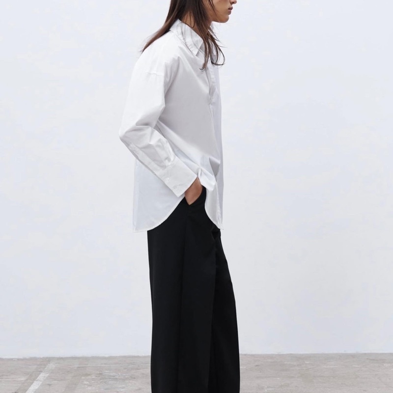 Thanh lý sơ mi dáng dài Zara auth