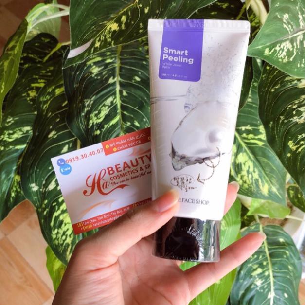 (AUTH) Tẩy tế bào chết Ngọc Trai WHITE JEWEL PEELING The Face Shop | BigBuy360 - bigbuy360.vn