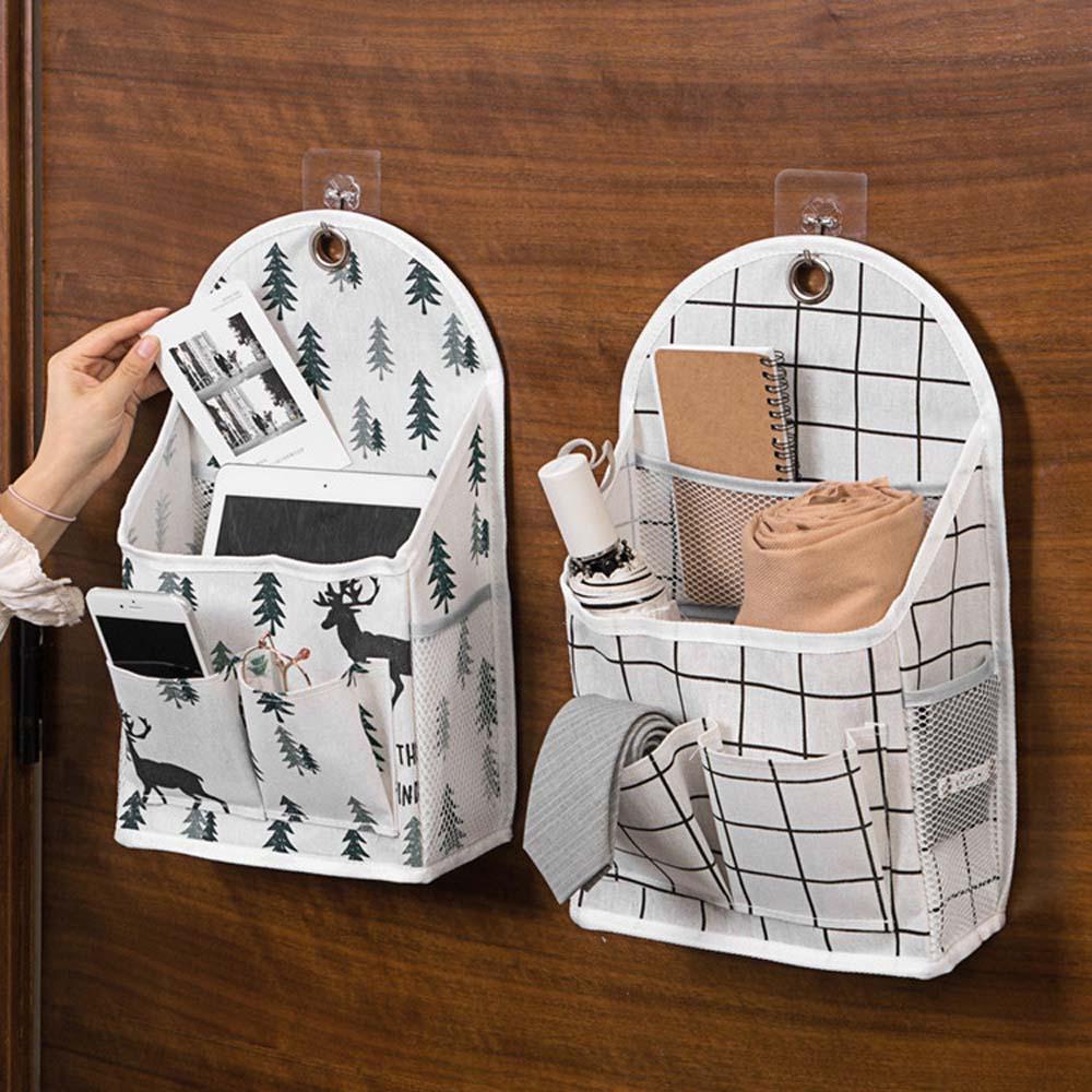 1 Túi Treo 3 Ngăn Đựng Sách / Điện Thoại / Tạp Chí Đa Năng Tiện Dụng