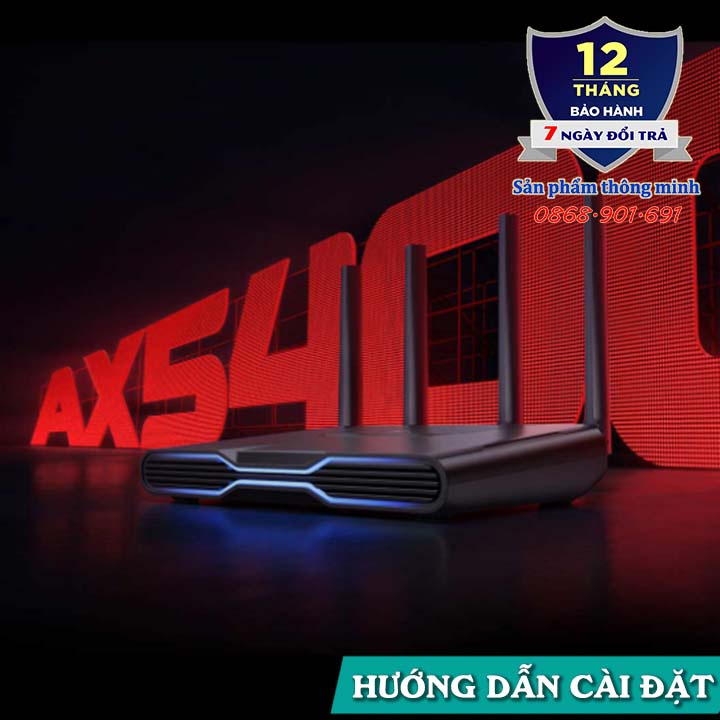 Bộ phát Wifi Router Xiaomi AX5400 Gaming băng tần kép - Wifi 6 5400 Mbps - hỗ trợ Mesh - 248 thiết bị - Chuyên cho Game
