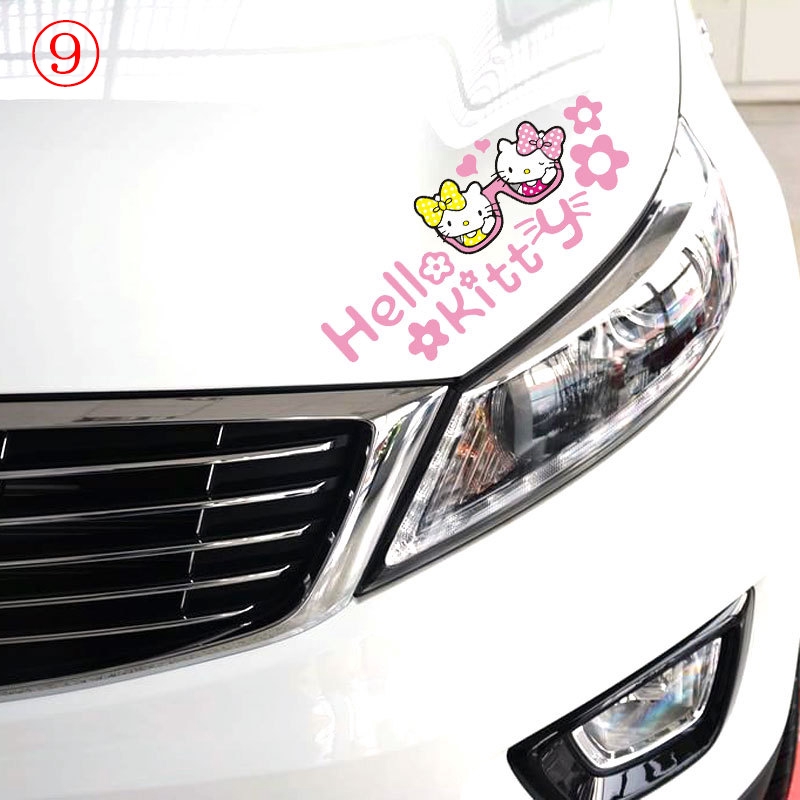 Sticker hello kitty Dán Trang Trí Xe Hơi