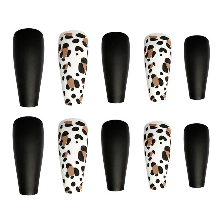 3512 YUKEHUI móng tay giả kèm keo bộ móng tay giả set móng giả trong suốt móng tay giả đính nơ móng tay giả dài vuông móng tay giả dài đính đá