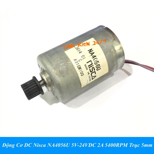 Động Cơ DC Nisca NA4056U 5V-24VDC 2A 5600RPM Trục 5mm