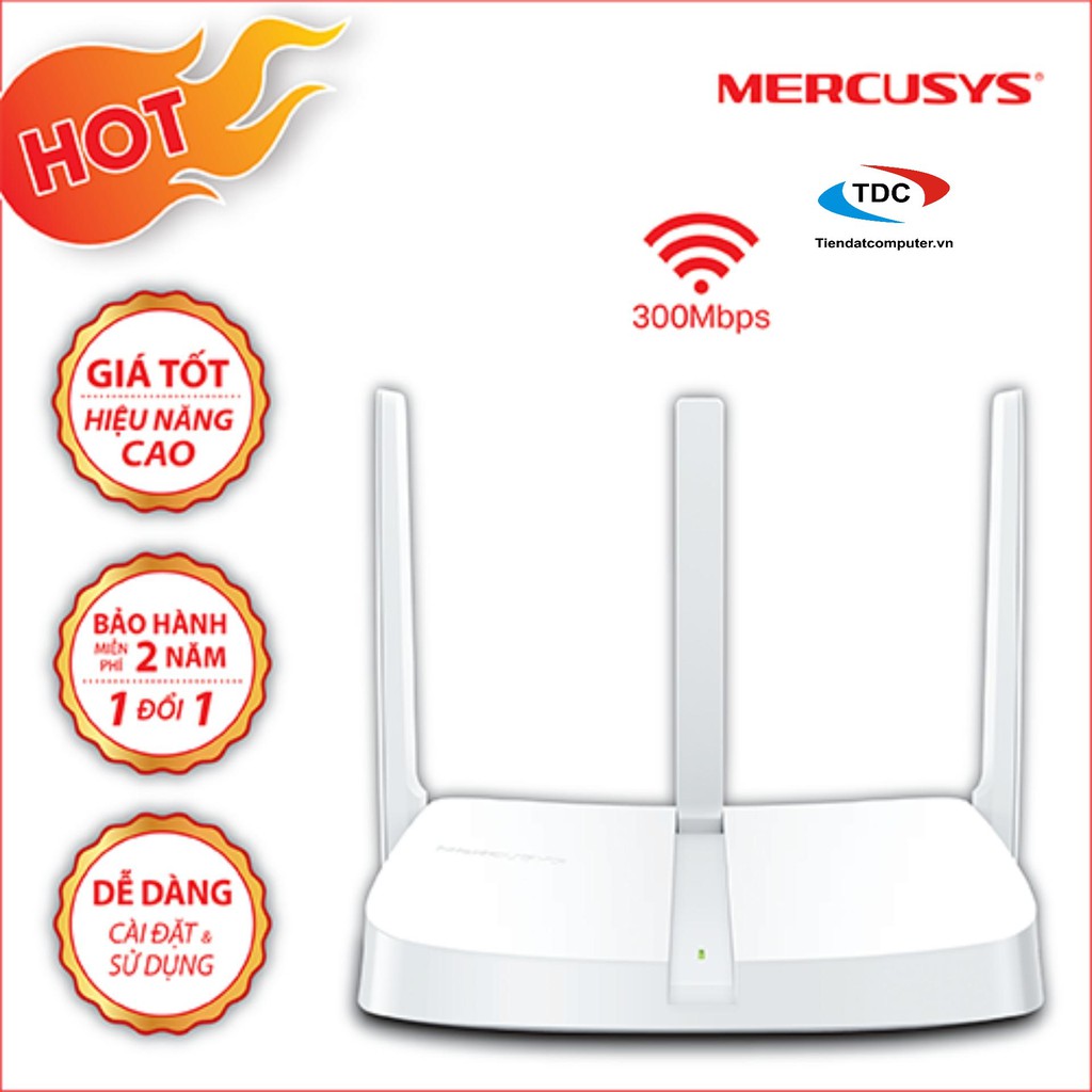 Bộ phát WIFI 3 Râu cực mạnh MERCUSYS MW 305R | BigBuy360 - bigbuy360.vn