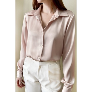 Áo sơ mi lụa tay dài EDINI - SM230
