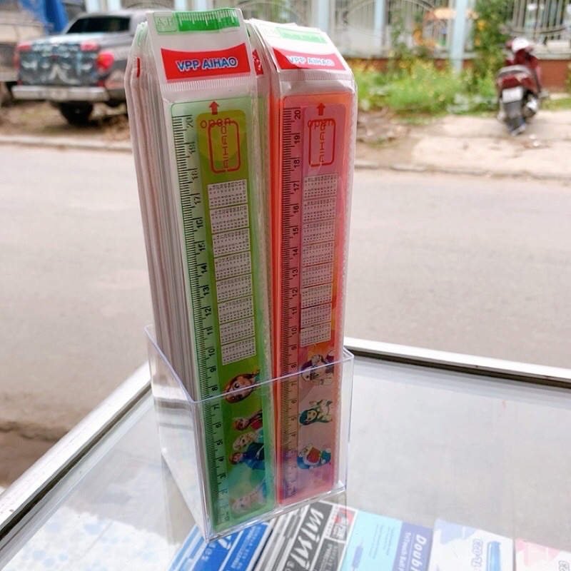 Thước kẻ hình 20cm Aihao có bảng Cửu chương