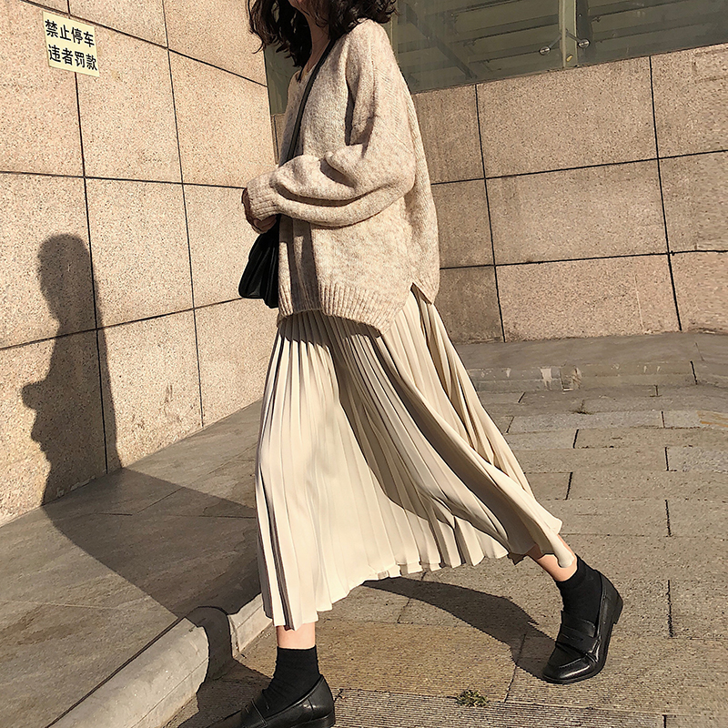 Chân Váy Hoạ Tiết Xếp Li Màu Trơn Cho Nữ | BigBuy360 - bigbuy360.vn