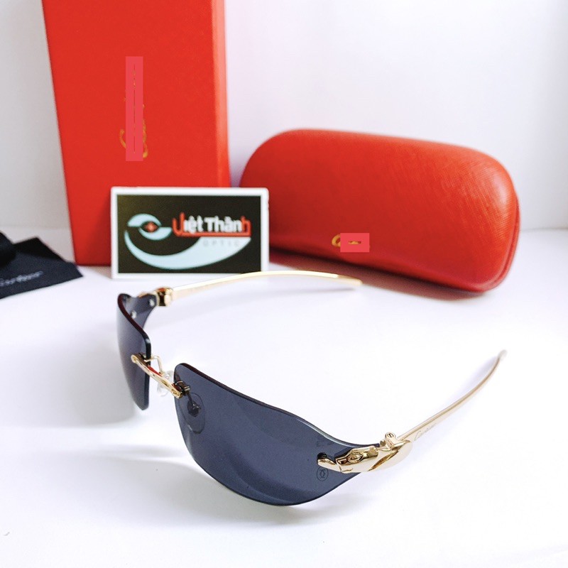 Kính Mát Nam Cao Cấp Không Viền Khung Chống Tia UV Hộp Đựng Như Hình | BigBuy360 - bigbuy360.vn