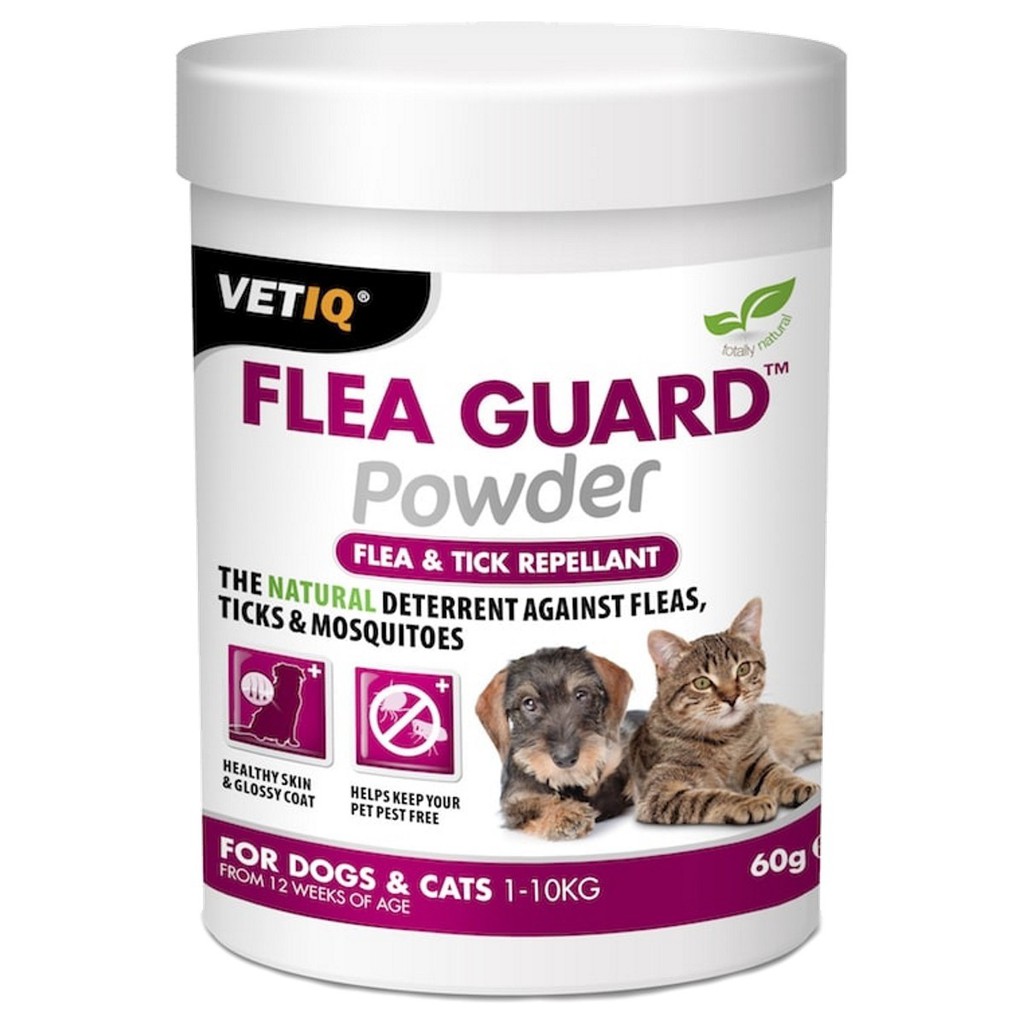 [xuất xứ Ireland] Bột ngừa ve chó chó mèo M&amp;C  (VETIQ) FLEA GUARD POWDER (FLEA &amp; TICK REPELLANT) 60g