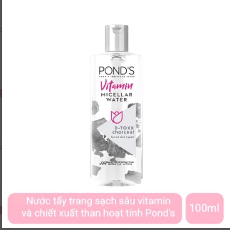 Nước Tẩy Trang Pond’s Than Hoạt Tính 100ml