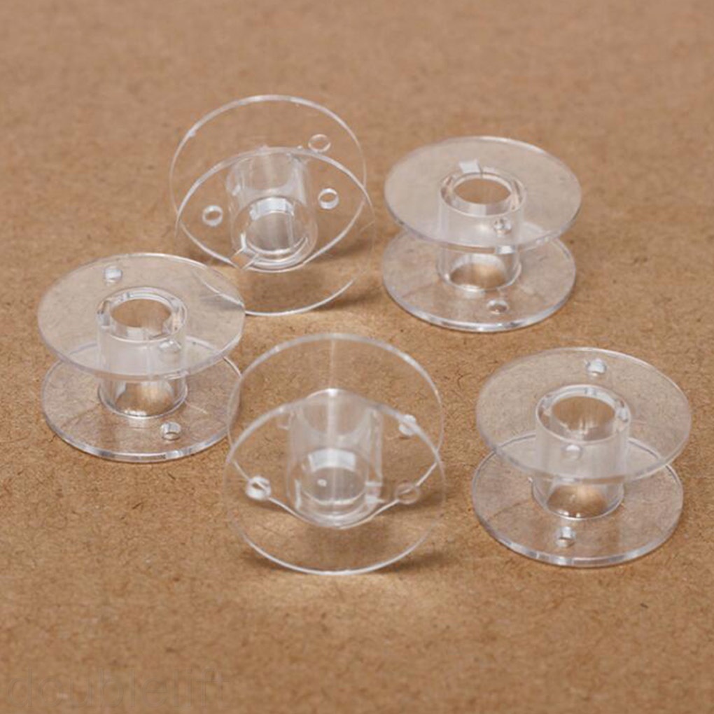 10pcs Sewing Machine Thread Bobbin Plastic Transparent Thread Spool Replacement for CS-100T/CS-6000/CS-6000i/CS-6000T doublelift store