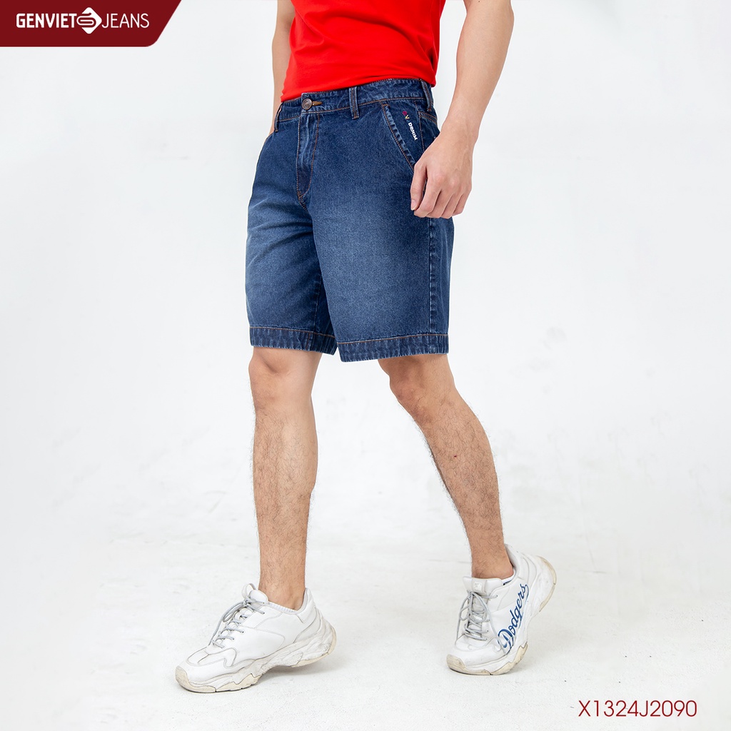 Quần Ngố Jeans Nam Thời Trang Genviet X1324J2090